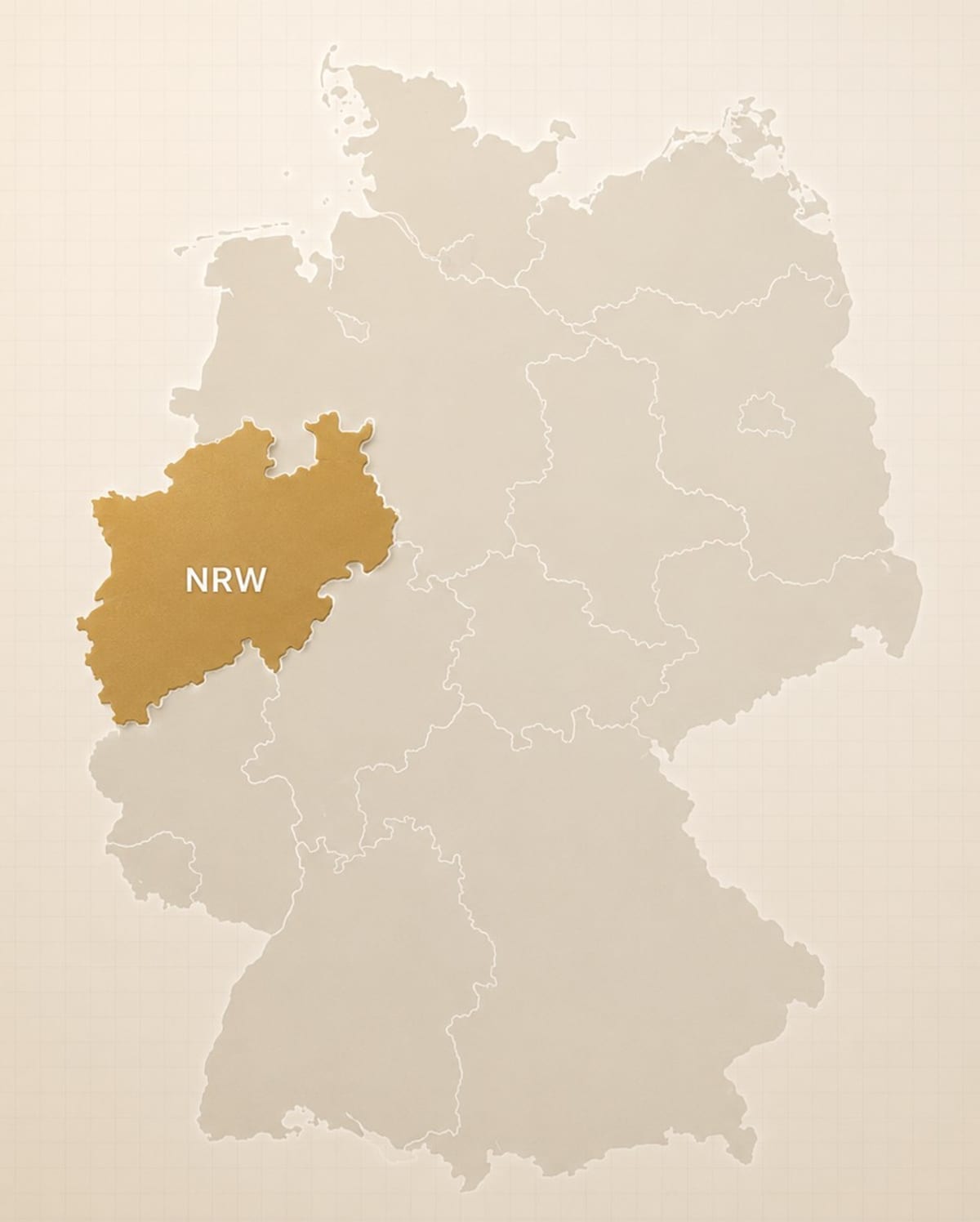 Karte von Nordrhein-Westfalen — Offmarket-Angebote von Ruhr Residenzen